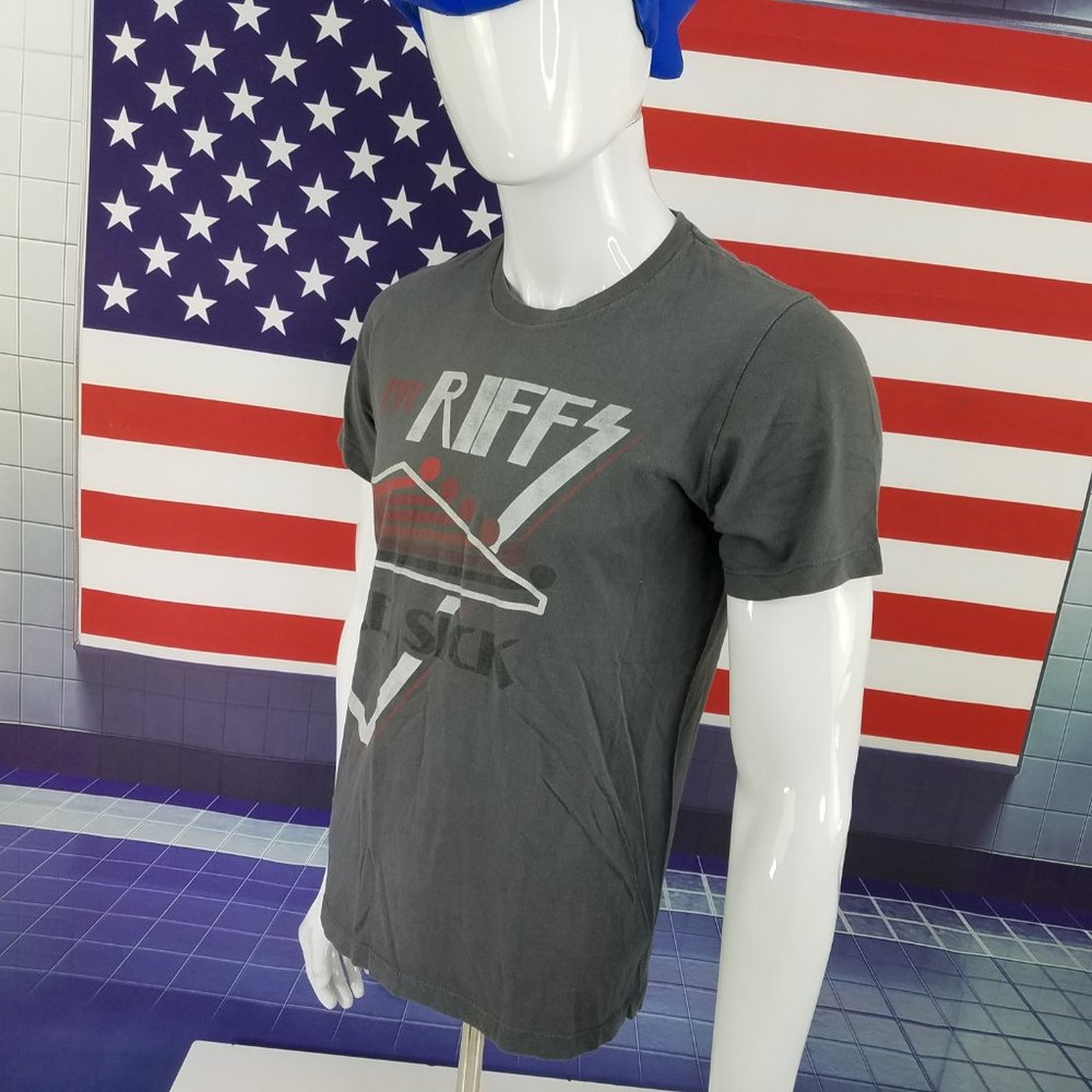 Retro RIFFS T-Shirt Gray Shirt - Picture 6 of 7